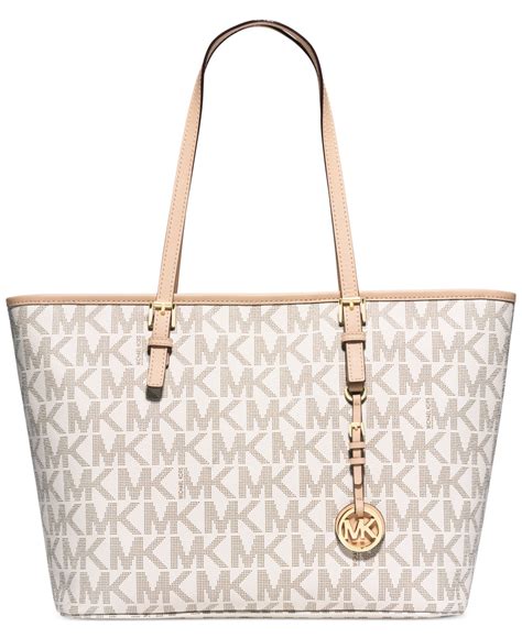 michael kors large white jet set totes|Michael Kors jet set duffle.